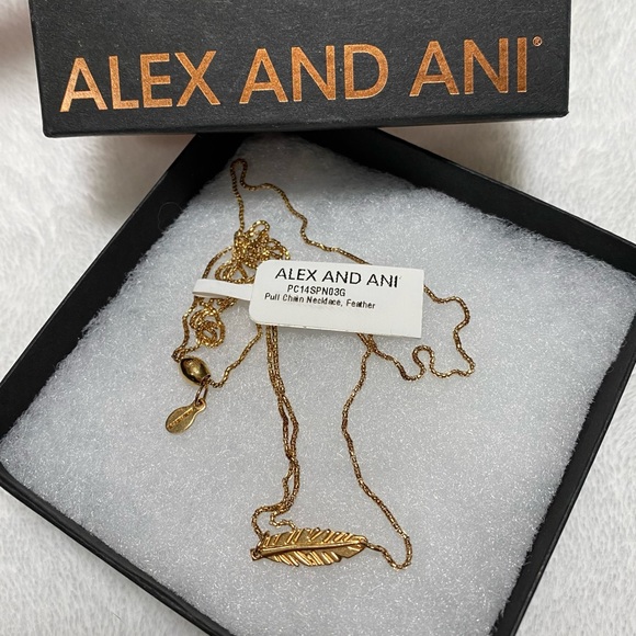 Alex and Ani Jewelry Nwt Alex And Ani Gold Feather Adjustable Pull